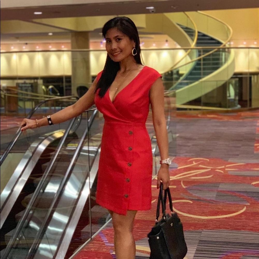 Red dress